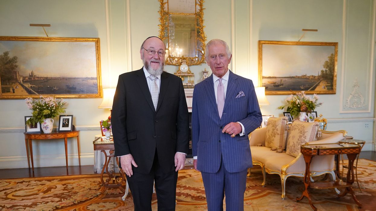 King Charles and Chief Rabbi Sir Ephraim Mirvis
