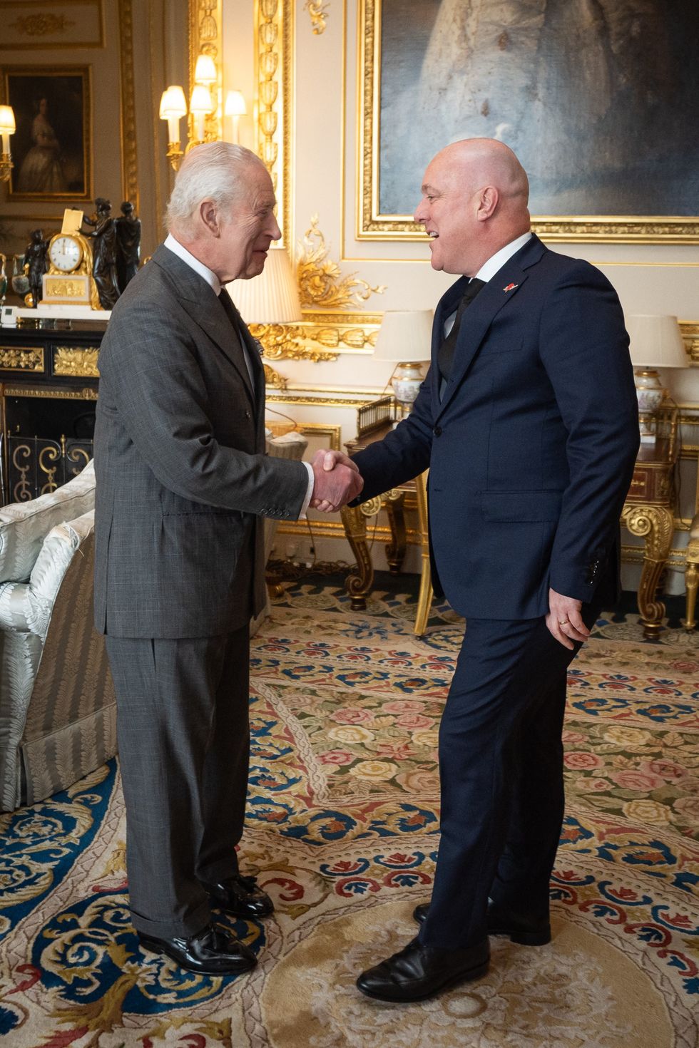 King Charles and Christopher Luxon