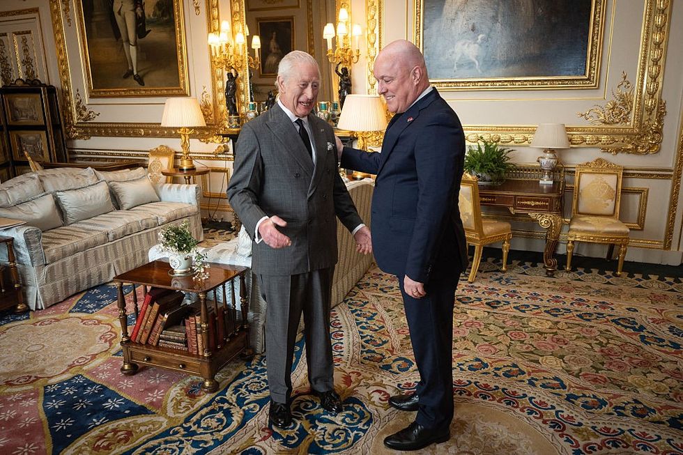 King Charles and Christopher Luxon