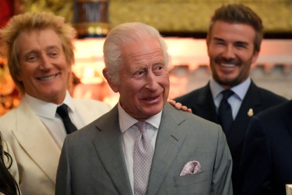 King Charles and David Beckham