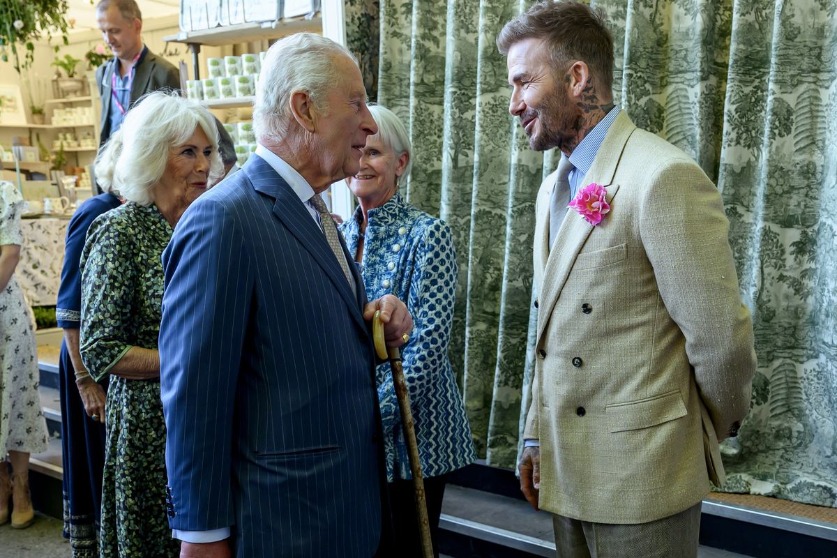 King Charles and David Beckham