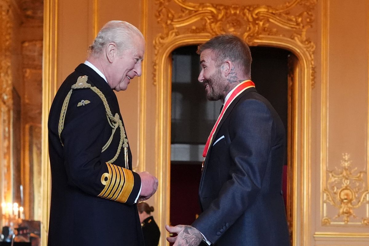 King Charles and David Beckham