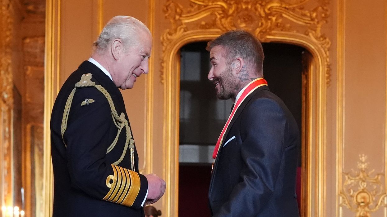 King Charles and David Beckham