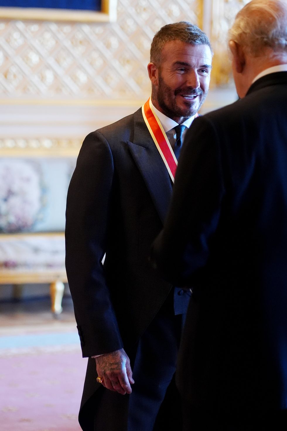 King Charles and David Beckham
