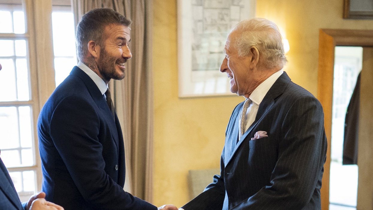 King Charles and David Beckham