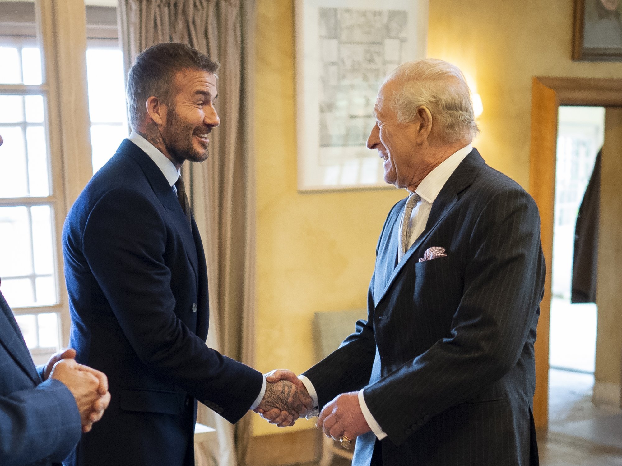 King Charles and David Beckham