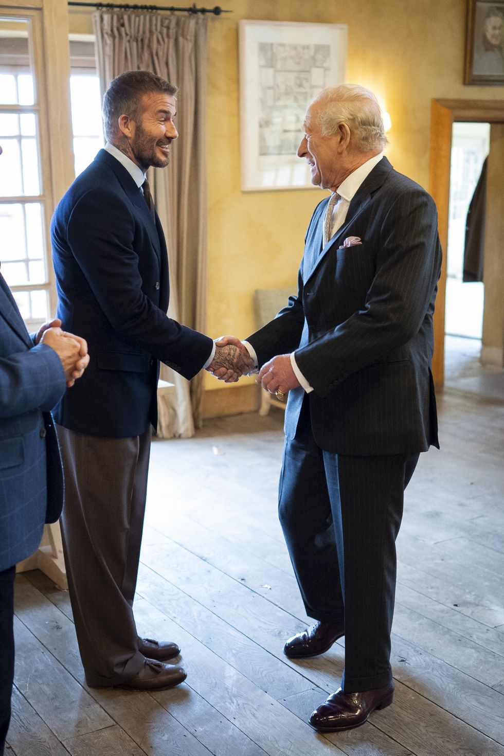 King Charles and David Beckham