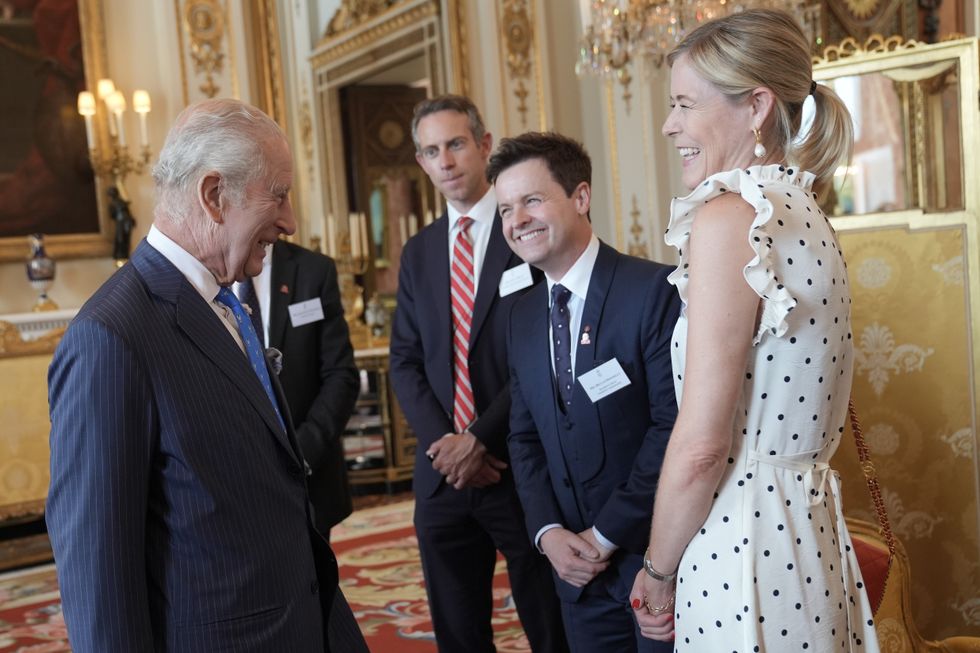 King Charles and Declan Donnelly