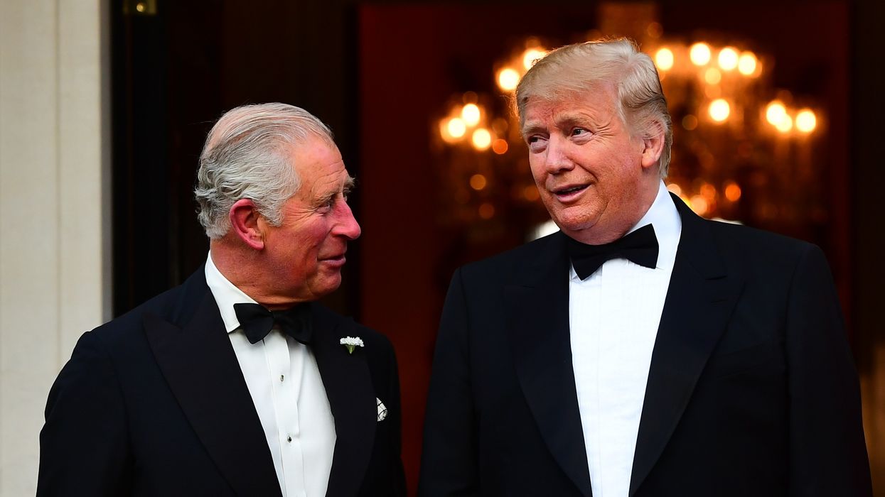 King Charles and Donald Trump in 2019