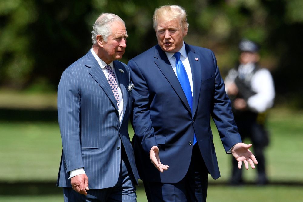 King Charles and Donald Trump