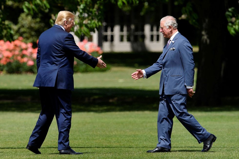 King Charles and Donald Trump