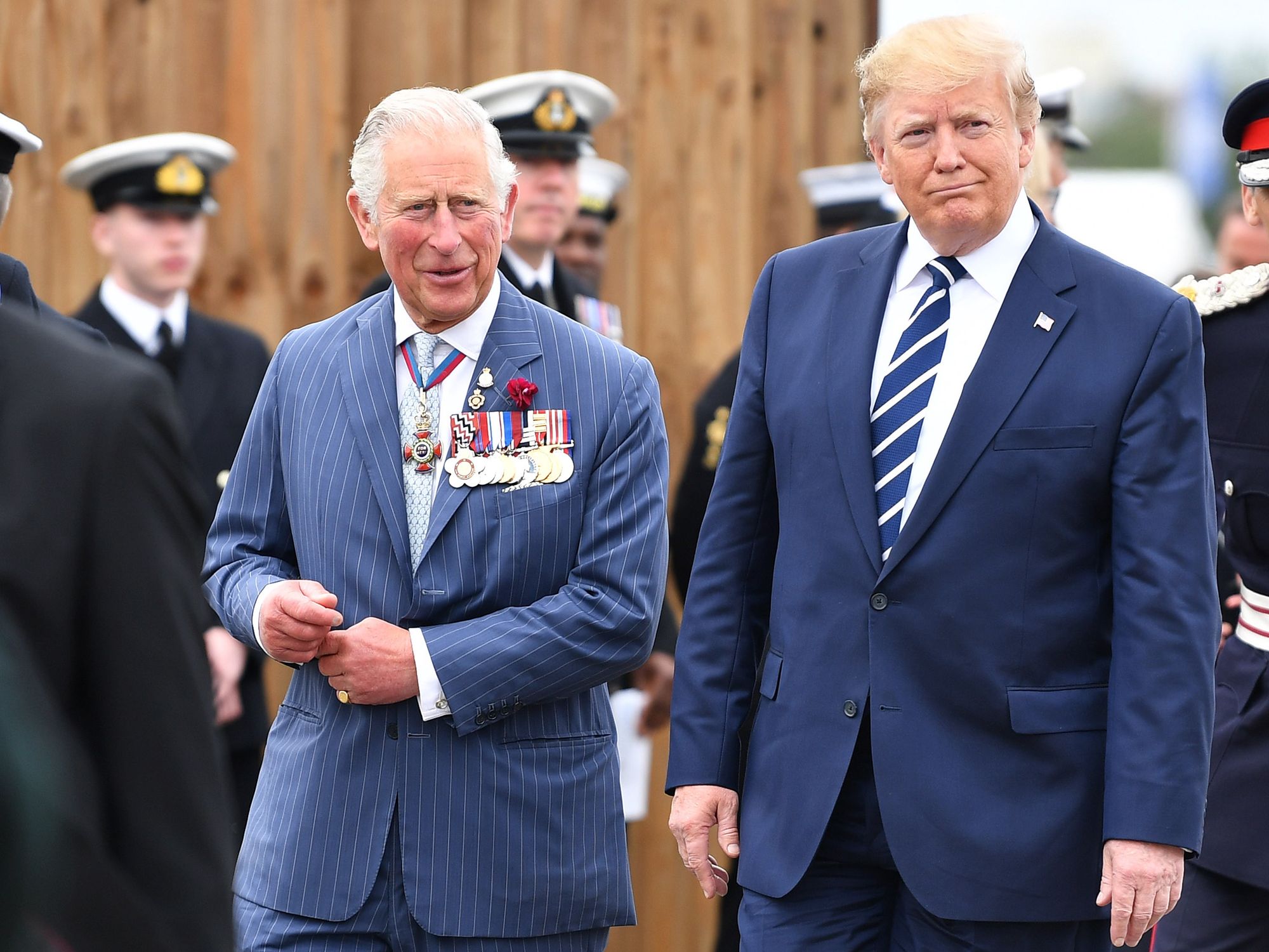 King Charles and Donald Trump