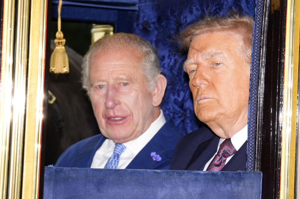 King Charles and Donald Trump