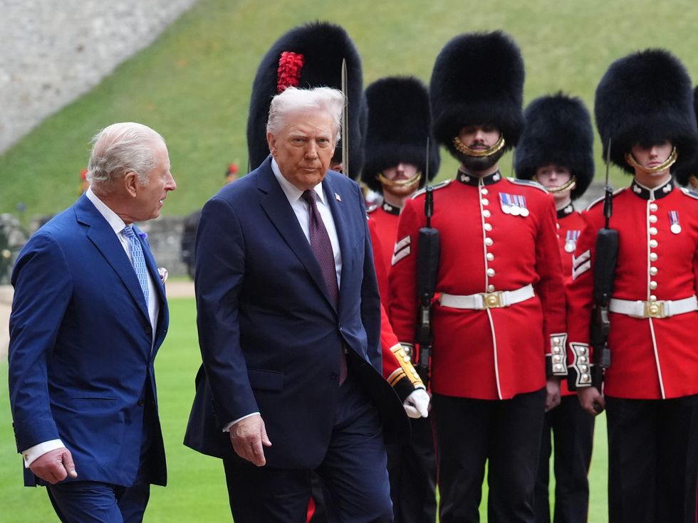 King Charles and Donald Trump