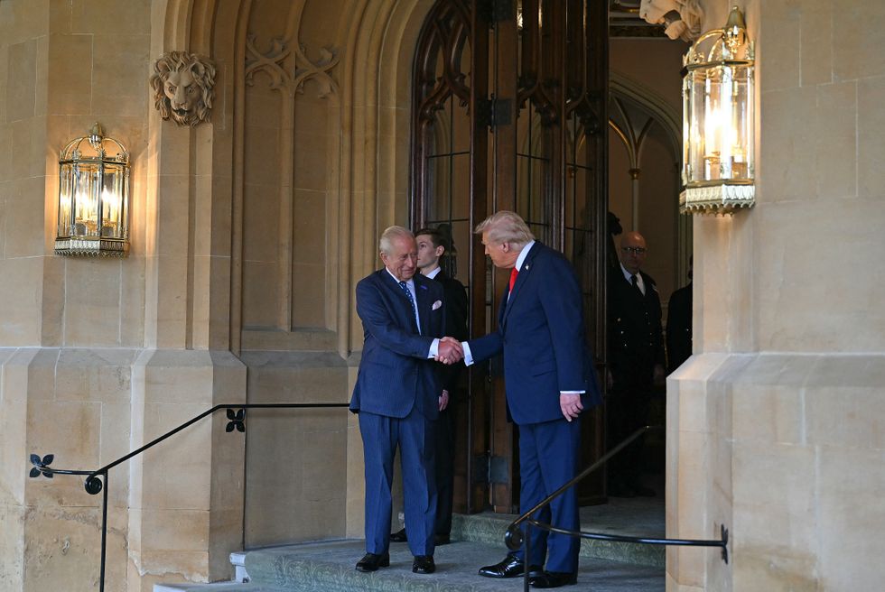 King Charles and Donald Trump