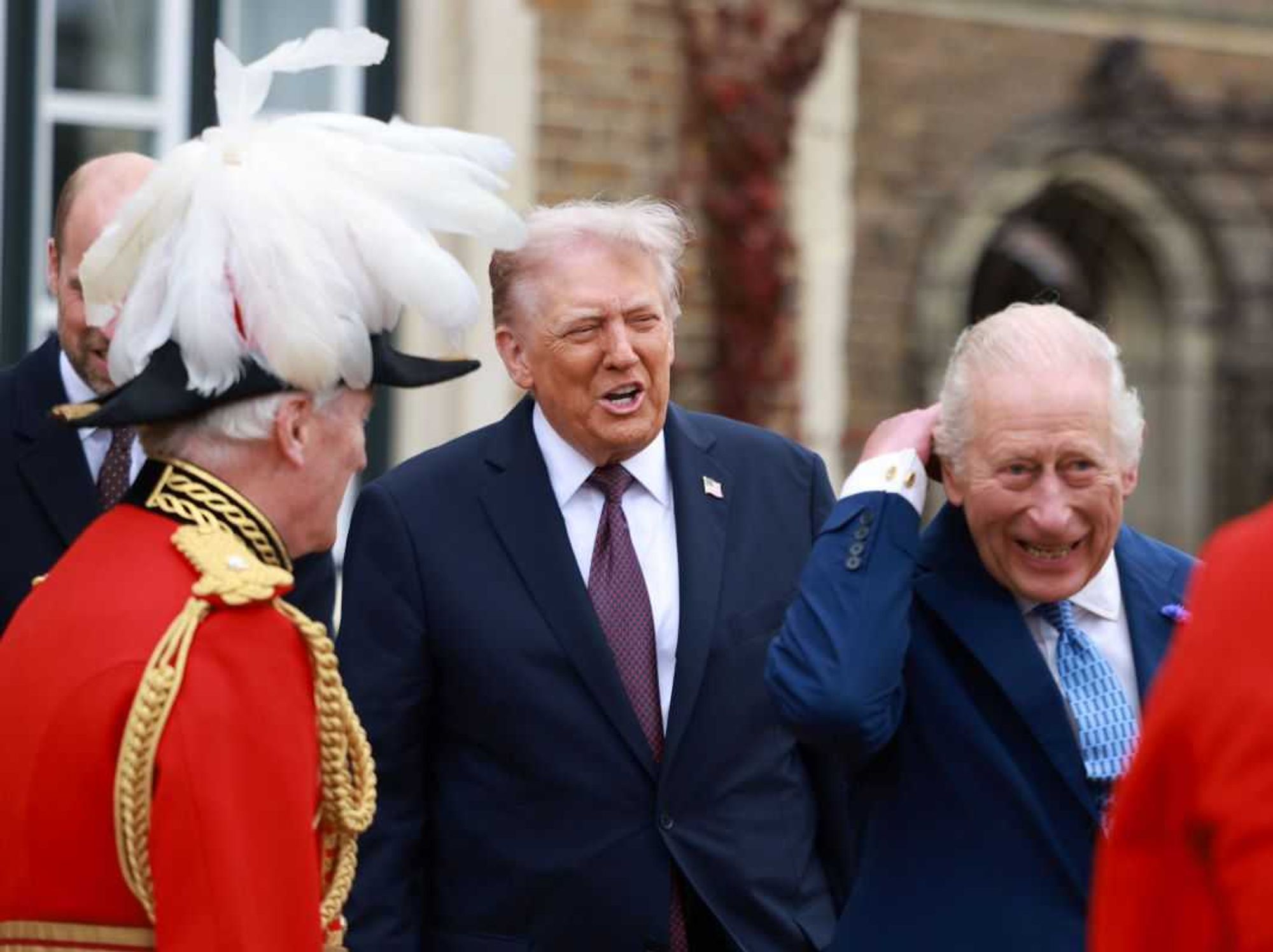 King Charles and Donald Trump