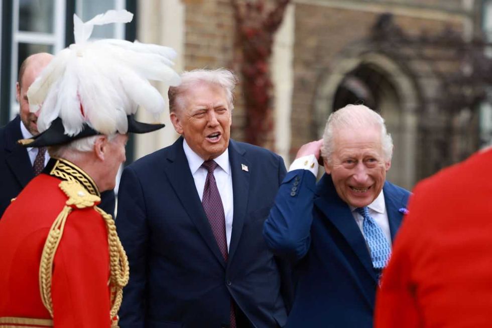 King Charles and Donald Trump