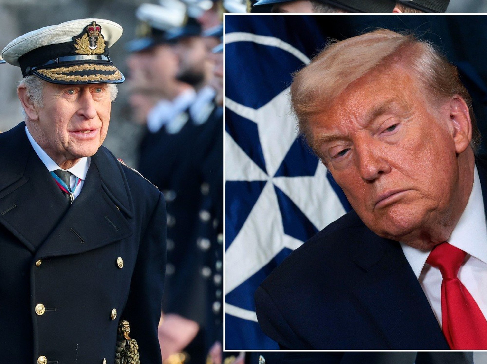 King Charles and Donald Trump