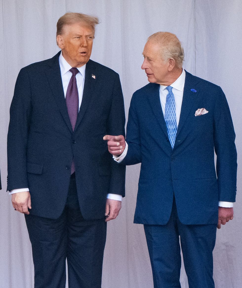 King Charles and Donald Trump