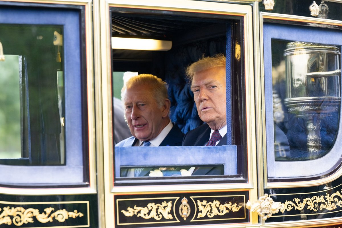King Charles and Donald Trump