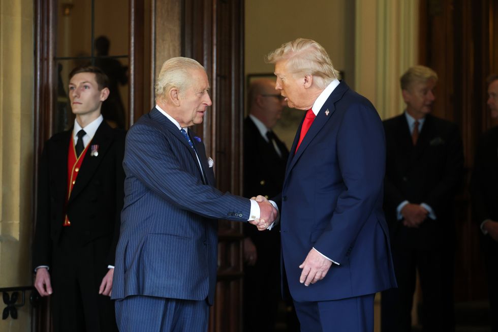 King Charles and Donald Trump