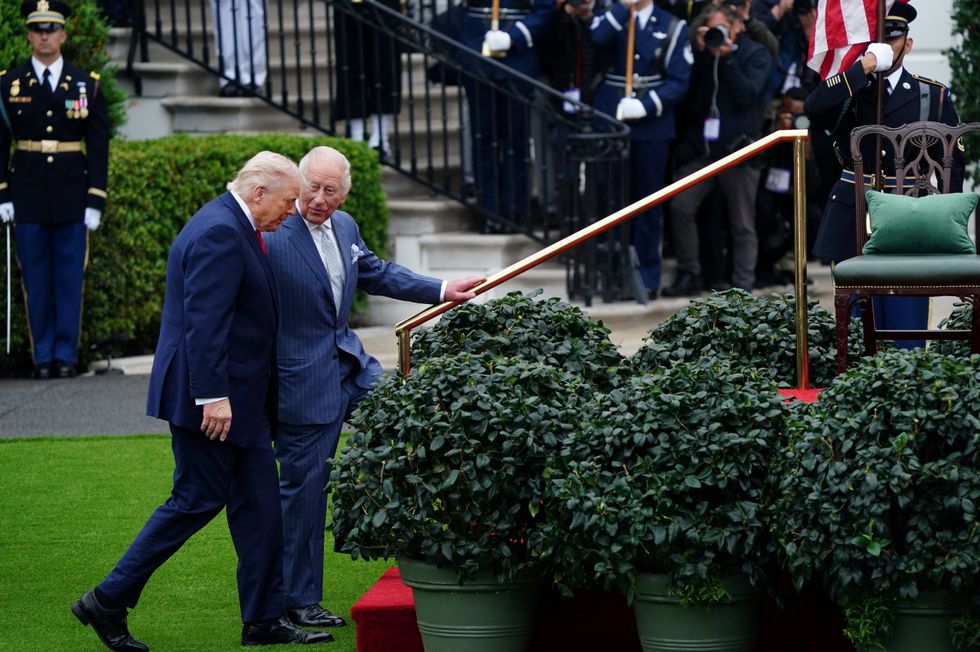 King Charles and Donald Trump