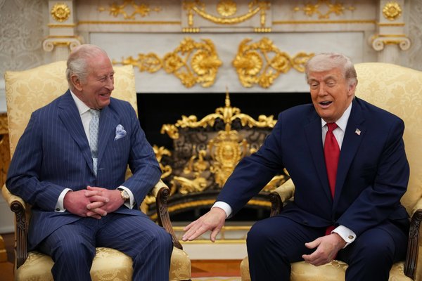 King Charles and Donald Trump