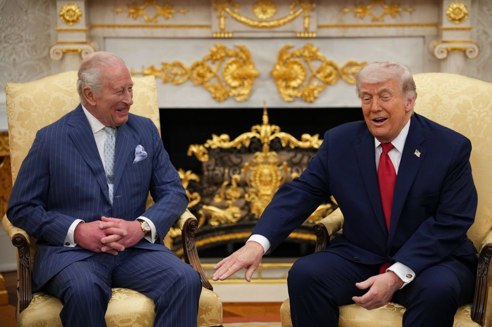 King Charles and Donald Trump