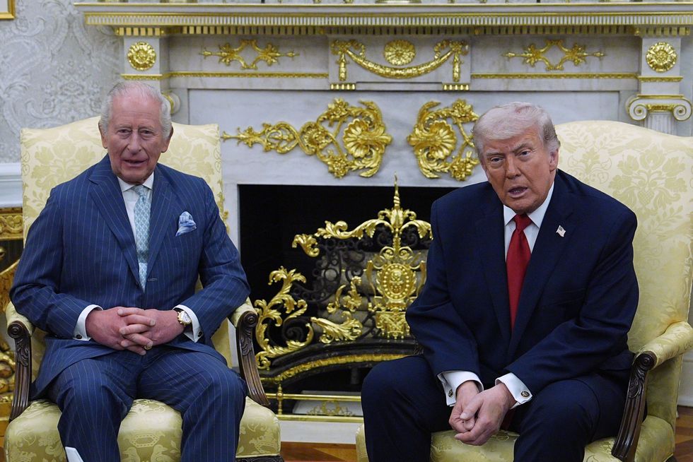 King Charles and Donald Trump