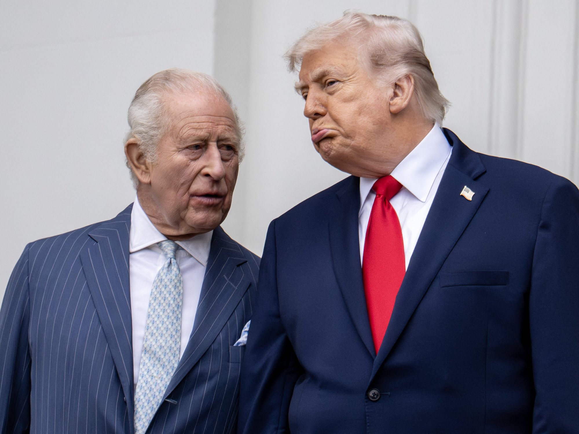 King Charles and Donald Trump