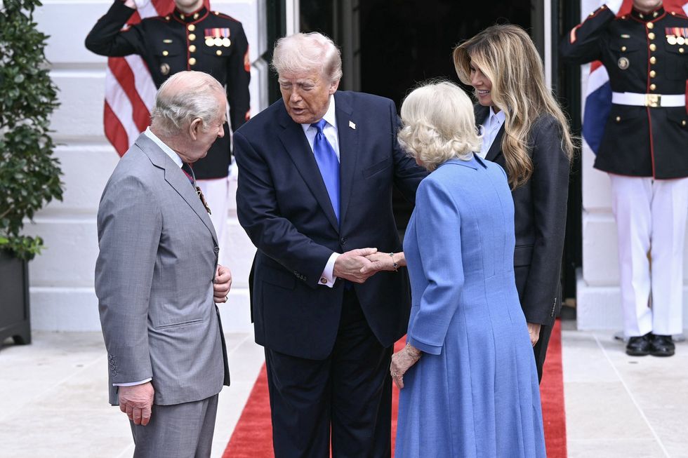 King Charles and Donald Trump