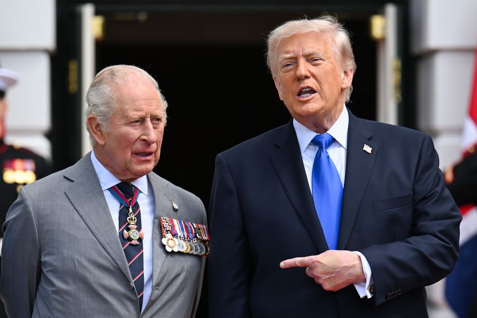 King Charles and Donald Trump