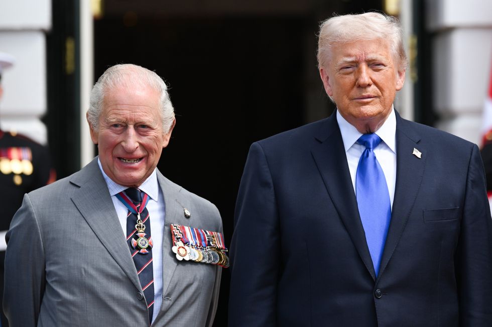 King Charles and Donald Trump
