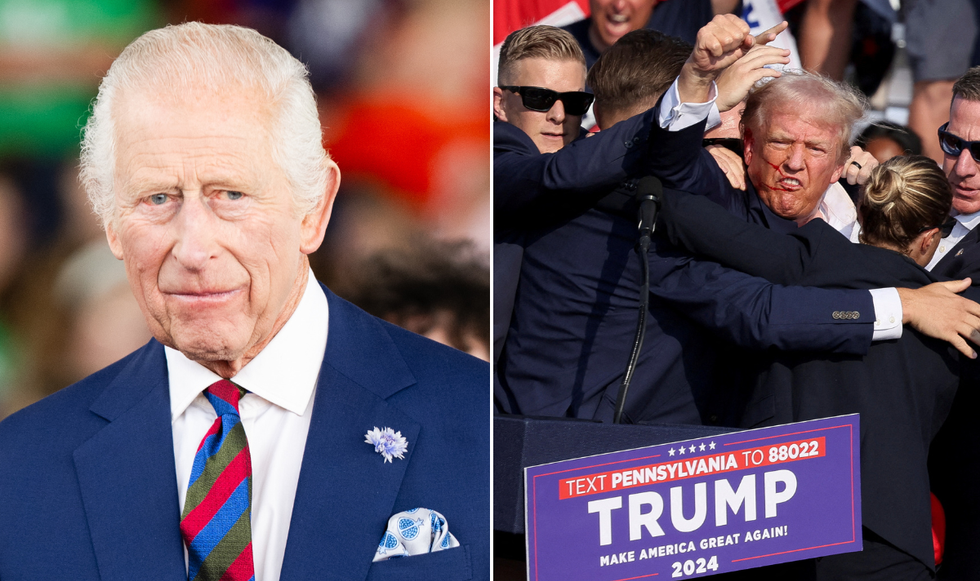 King Charles and Donald Trump