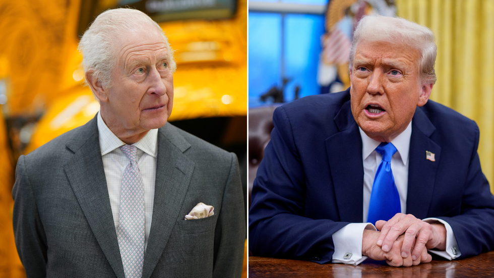 King Charles and Donald Trump
