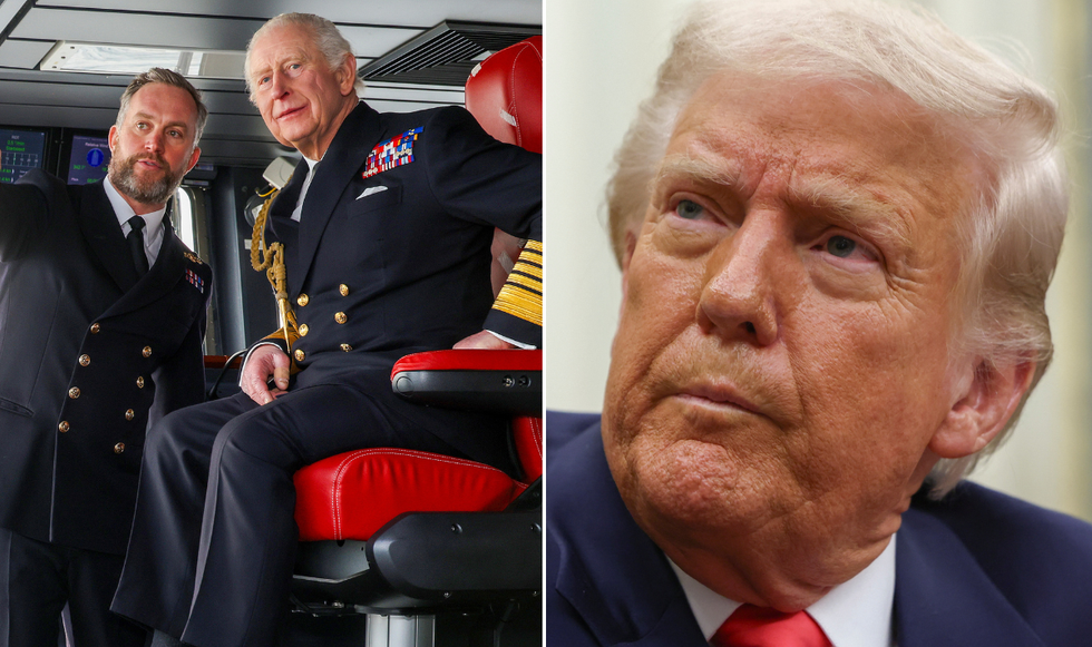King Charles and Donald Trump