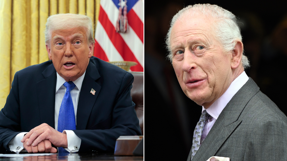 King Charles and Donald Trump