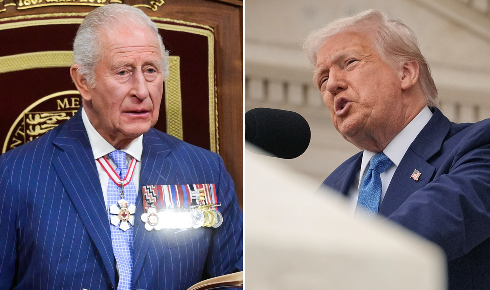 King Charles and Donald Trump