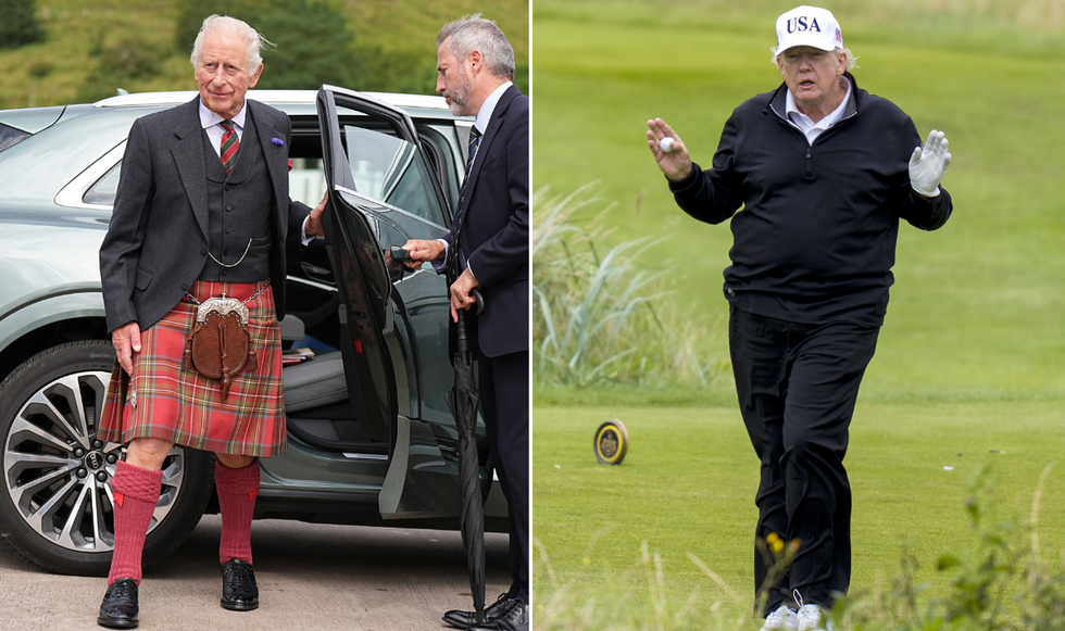 King Charles and Donald Trump