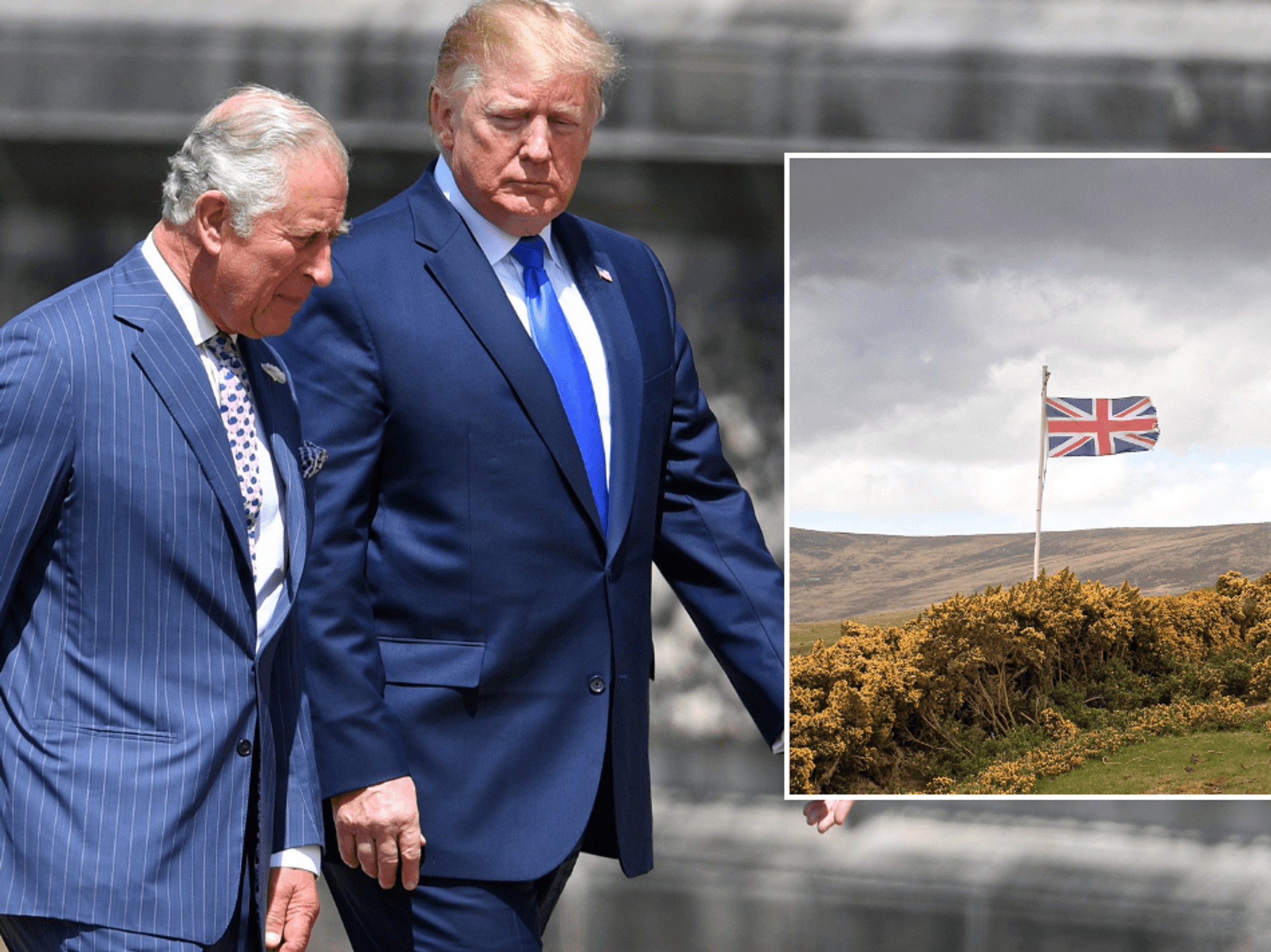 King Charles and Donald Trump