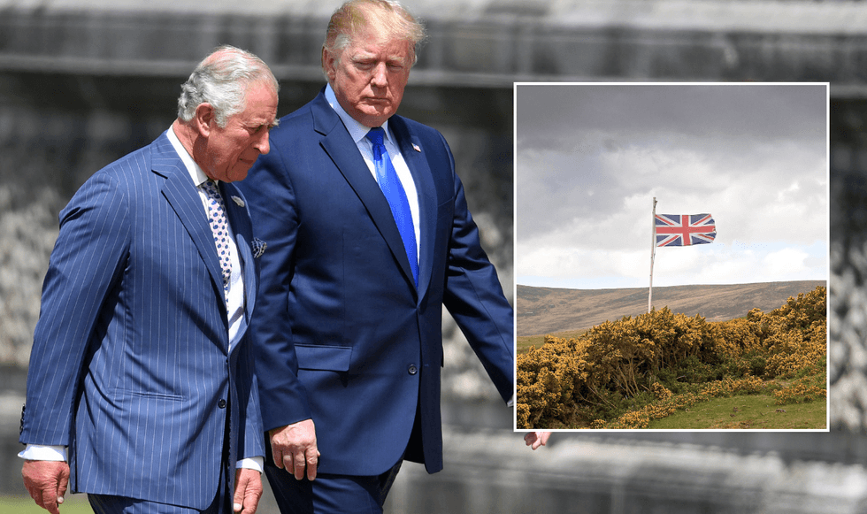 King Charles and Donald Trump