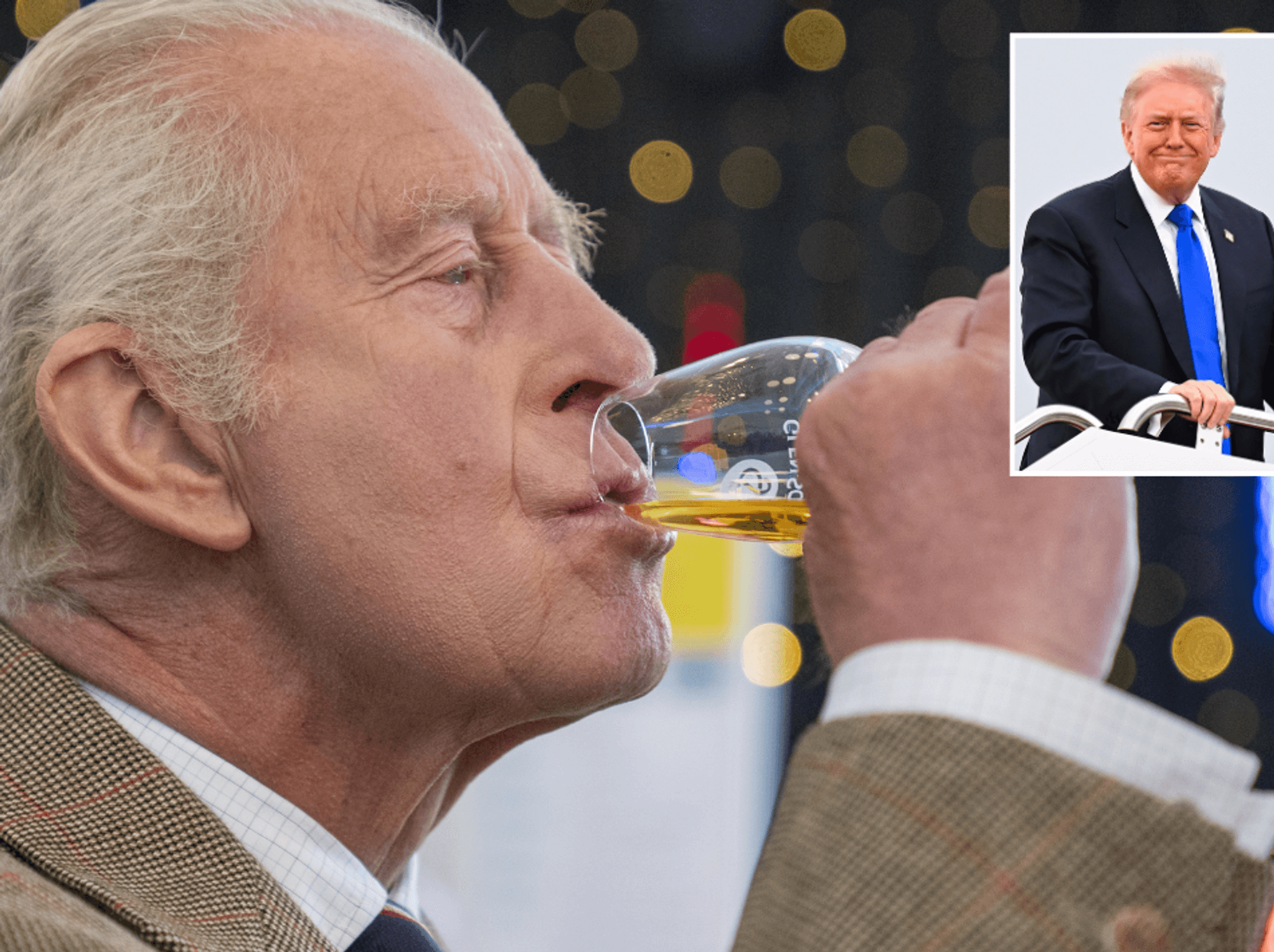 King Charles and Donald Trump