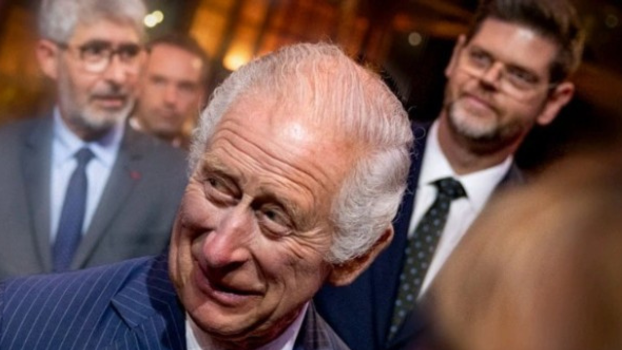 King Charles and Dr Nathan Ross