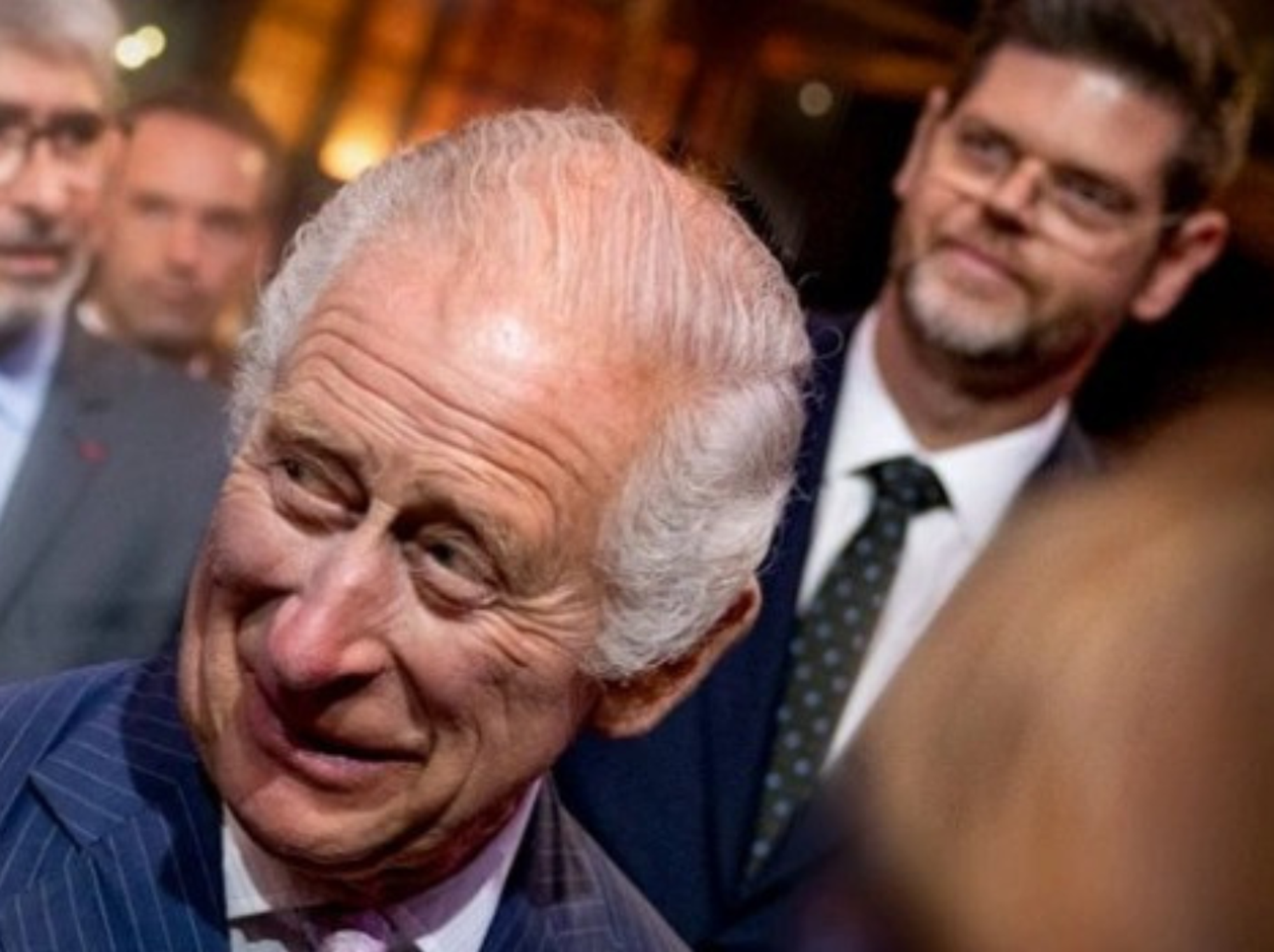 King Charles and Dr Nathan Ross