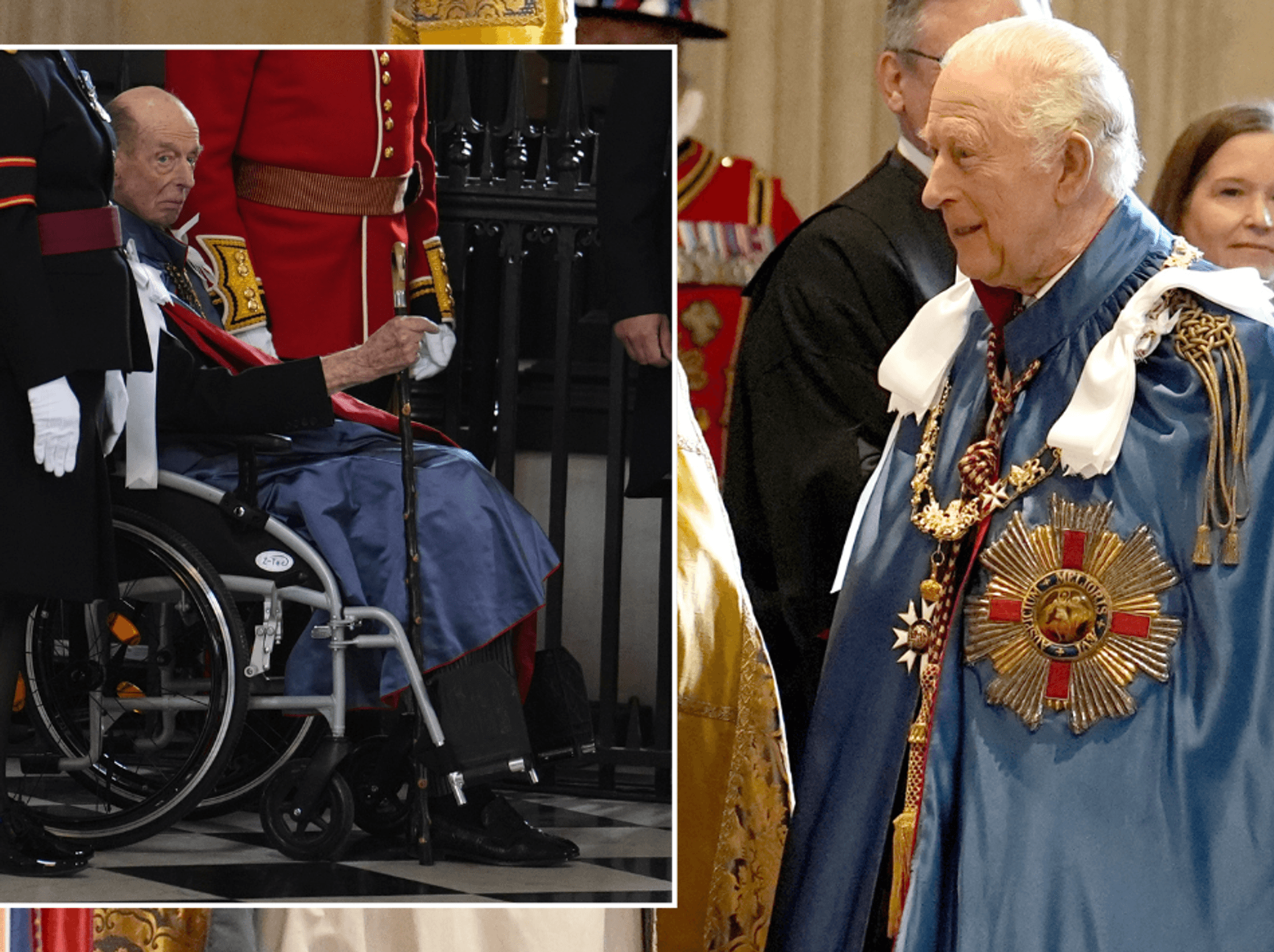 King Charles and Duke of Kent
