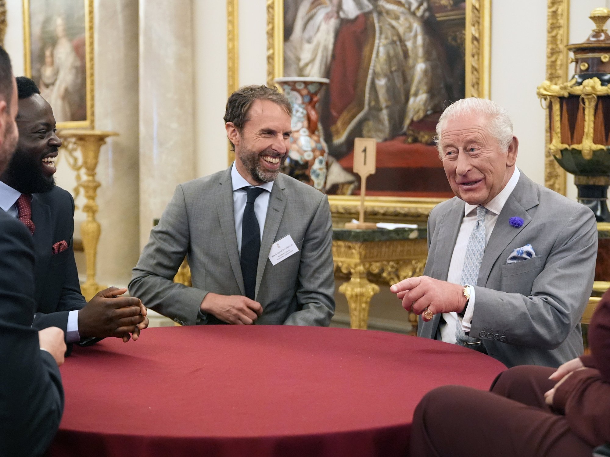 King Charles and Gareth Southgate