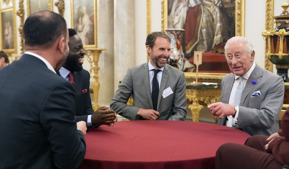 King Charles and Gareth Southgate