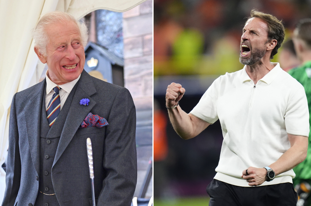 King Charles sends cheeky message to Gareth Southgate following England's victory in EURO 2024 semi-final