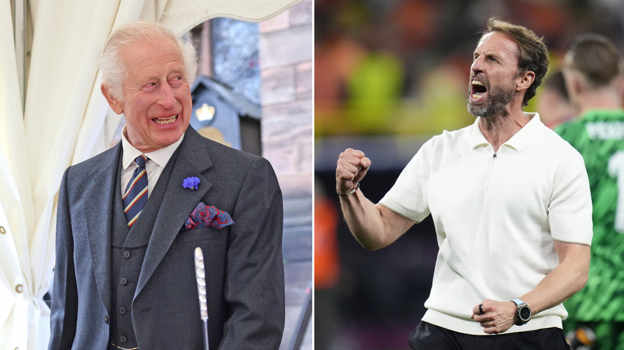 King Charles and Gareth Southgate