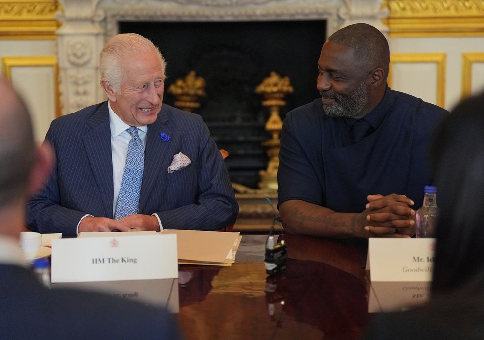 King Charles and Idris Elba